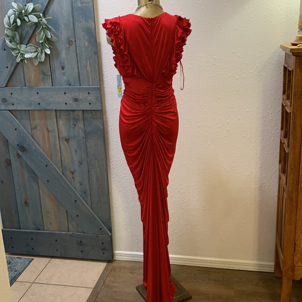 Antonio Melani Red Maxi Dress - semi formal - size Med. - Goddess Style - Picture 2 of 15